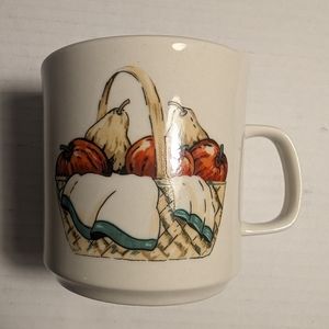 Vintage Gibson China Mug Apple Fruit Basket Set of 1 Cup Oven Safe